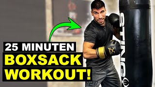 Boxsack Workout für ZUHAUSE zum Mitmachen Auch für Anfänger [upl. by Akilak]