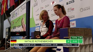 AWC22  Natalie Rothenbächer  Free Short Program Senior 21052022 [upl. by Merrili]