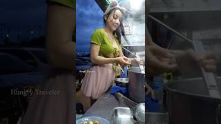 Hardworking Thai Lady Make Noodle at Night  Thai Street Food [upl. by Dichy]