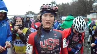 Hannah Arensman After the 2016 U23 Womens Cyclocross World Championships [upl. by Anohsal]