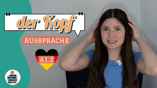 🗣️💬 How to pronounce German words that describe your head  YourGermanBuddy 🍏 [upl. by Trin29]