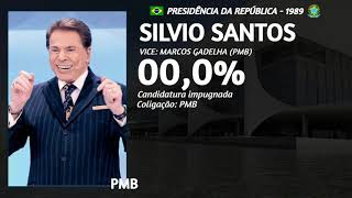 JINGLE SILVIO SANTOS PRESIDENTE 1989  PRESIDÊNCIA DA REPÚBLICA [upl. by Idok]