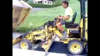 mini motor grader laser grader [upl. by Eiznyl551]