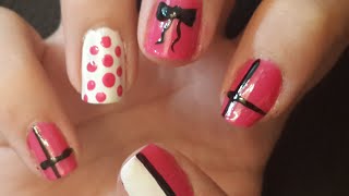 4 Diseños de Uñas Básicos para Principiantes  4 Nail Designs for Beginners [upl. by Sproul]