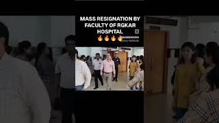 Mass resignation by faculty of RGKAR Hospital 🔥🔥 neetpg medicos medicaldegree medico neetpg [upl. by Lenehc]