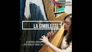 La Gimblette Theme and Variations by Bernard Andres  Harp Solo  performed by Maria Tien [upl. by Leoj]