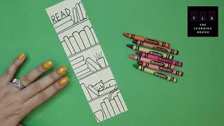 Easy to draw Bookmark with books design in 5 minutes [upl. by Jennie348]