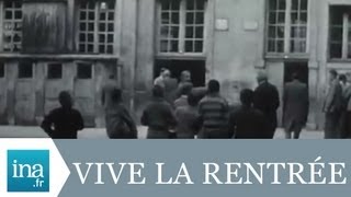 La rentrée des classes à Lyon au lycée AMPERE en 1955  Archive vidéo INA [upl. by Corwin]