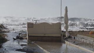 I danni della mareggiata a Sestri Levante allagamenti e danni a Riva situazione da monitorare [upl. by Nielsen]