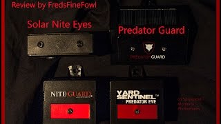 Predator Protection Nite Guard Predator Guard Solar Nite Eyes Yard Sentinel Review Comparison [upl. by Yzdnil]