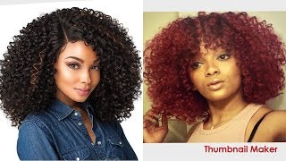 How to thin a curly synthetic wig  add bangs ft Sensationnel Show Stopper wig [upl. by Grube]