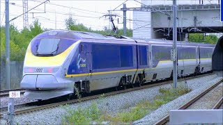 Trains at Ebbsfleet International HS1  4918 [upl. by Rankin]