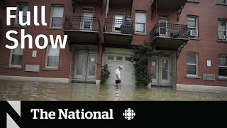 CBC News The National  Montreal water main break chaos [upl. by Rikki]