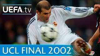 Real Madrid v Leverkusen  2002 UEFA Champions League final highlights [upl. by Ravilob]