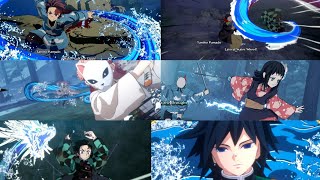 All Water Breathing FormsDemon Slayer The Hinokami Chronicles [upl. by Artenra]