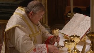 Cardinal Burke offers a Pontifical Solemn High Mass Traditional Latin [upl. by Emixam]