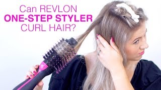 Can REVLON ONE STEP HAIR DRYER curl hair [upl. by Hodges933]