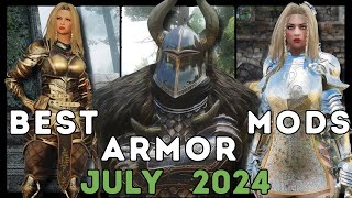 Top 5 Armor Mods for Skyrim from July 2024 [upl. by Gudrin]