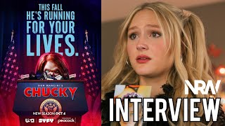 Actor Alyvia Alyn Lind talks CHUCKY on USASyFy with Heather A NRW Interview Horror [upl. by Reivaz]