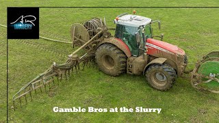 Gamble Bros spreading slurry with DCI Arm [upl. by Morgan]