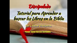 TUTORIAL PARA BUSCAR LOS LIBROS EN LA BIBLIA [upl. by Lezlie]