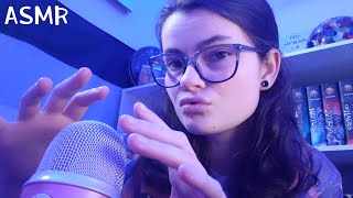 ASMR  Fishbowl Mouth Sounds Rambles and Unintelligible Whispering with GrippingHand Movements [upl. by Orlanta]