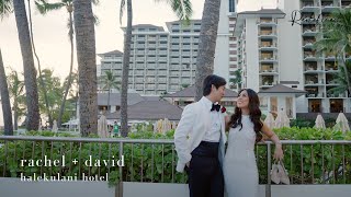 Halekulani Hotel  Oahu Hawaii Wedding Film [upl. by Ilajna]