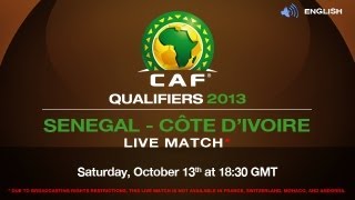 Senegal vs Côte dIvoire  CAF Qualifiers 2013 English [upl. by Rramo292]