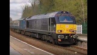 DB class 67  67005  Pontefract Baghill 010424 [upl. by Eissak]