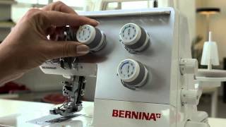 BERNINA overlocker L 220 eerste stappen naaivoorbereiding [upl. by Enirroc]