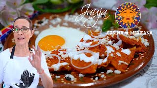 Los Mejores Chilaquiles Rojos Rancheros Con Huevos Estrellados Sin Salpicar Aceite [upl. by Lewis]