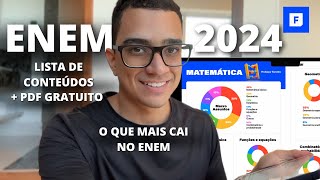 O que estudar para o Enem 2024 PDF Gratuito com a lista de conteúdos mais recorrentes  Cronograma [upl. by Narrat]