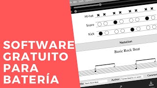 📺 SOFTWARE para partituras de BATERÍA Groove scribe tutorial  Aprende a tocar la batería 64 [upl. by Ahscrop]