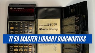 TI 59 Calculator Master Library Module Diagnostics  Selftest [upl. by Leunamme]