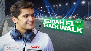 JEDDAH F1 TRACK WALK com PIETRO FITTIPALDI [upl. by Johnsten]