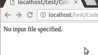 Codeigniter problem  No input file specified when open the page [upl. by Kokoruda]