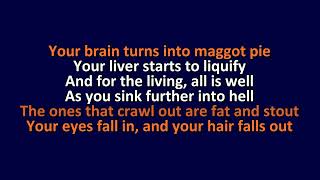 Rusty Cage  The Hearse Song  Karaoke Instrumental Lyrics  ObsKure [upl. by Malcolm]