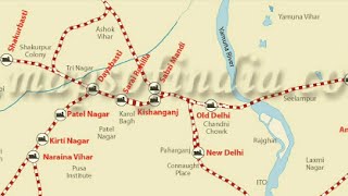 Delhi Railway Route Map [upl. by Hgieloj914]