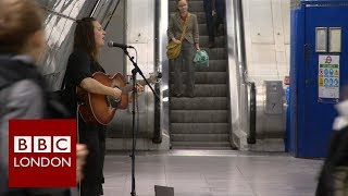 Busking on the London Underground – BBC London News [upl. by Couq]