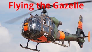 Gazelle SA342M startup amp flying [upl. by Aidnahs527]