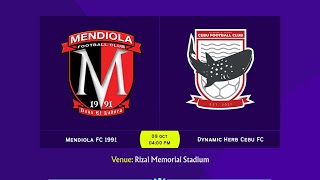 Copa Paulino Alcantara 2023  QF2  Mendiola FC 1991 vs Dynamic Herb Cebu FC [upl. by Oenire]