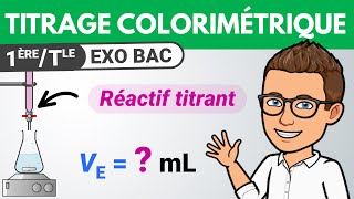 Titrage colorimétrique dosage 🎯 Exercice BAC  Terminale spécialité  Chimie [upl. by Culliton447]