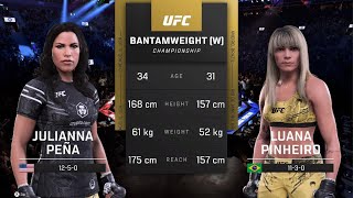 UFC 5 Julianna Pena vs Luana Pinheiro – Intense Battle [upl. by Arica]