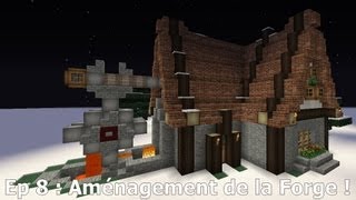 Minecraft  Tutoriel Style Médiéval  Ep 8  Aménagement de la Forge [upl. by Sivie698]