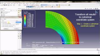 ABAQUS Tutorial 2  Thermal gradient  Pressure on spherical tank [upl. by Yenahteb]