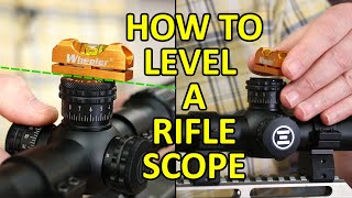 How to Level a Rifle Scope  Wheeler Precision Levels [upl. by Inoj]