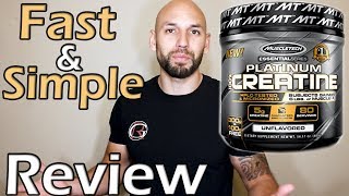 Muscletech Platinum Creatine Supplement Review [upl. by Atirys617]