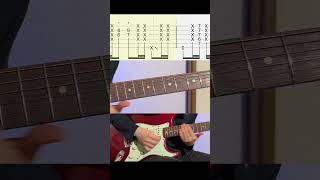 TabsFunky rhythm guitar pattern guitarlessons tabs funkguitar [upl. by Euginimod]