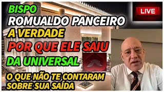 TODA A VERDADE SOBRE A SAÍDA DO ROMUALDO PANCEIRO DA UNIVERSAL QUE VOCÊ NÃO SABE [upl. by Dobson561]