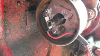 How to install electronic ignition and adjust timing on Farmall Super A [upl. by Joellyn]